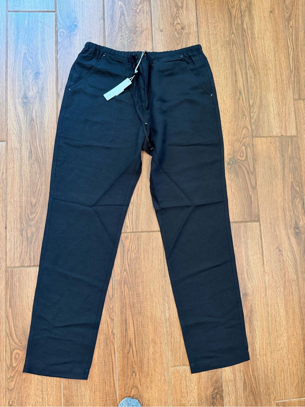 Lilla P Black linen blend Pants / women’s medium / nwt